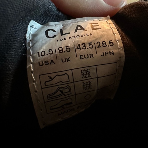 Clae Ellington Black Textile Sneakers - Picture 10 of 10